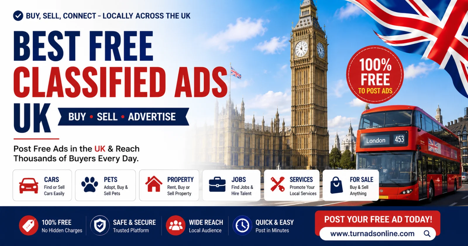 Best Free Classified Ads UK: Buy, Sell & Advertise Online Across the United Kingdom