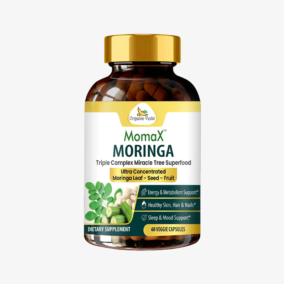 Shop Momax Moringa Leaf Capsules from Organic Veda