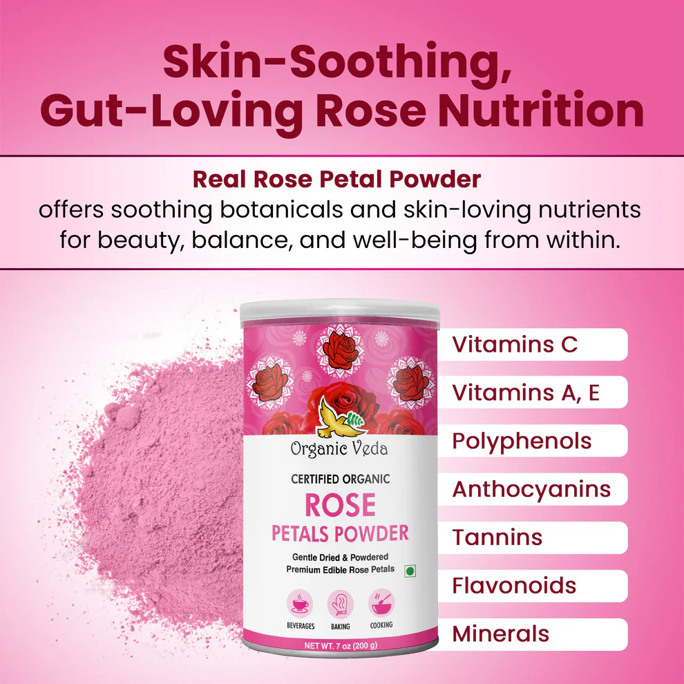 Pure Rose Petal Powder – Order Online Today | Organicveda