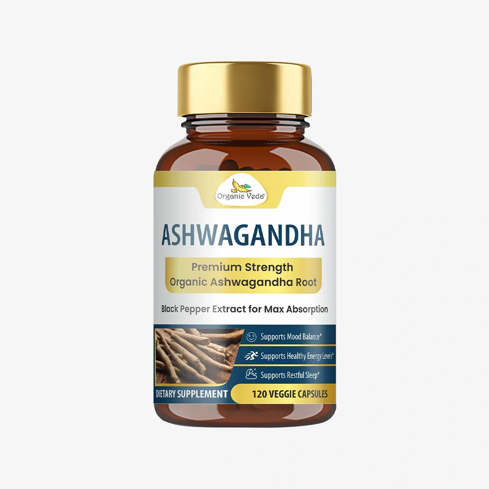 Buy Ashwagandha Capsules for Daily Wellness Support | Organicveda