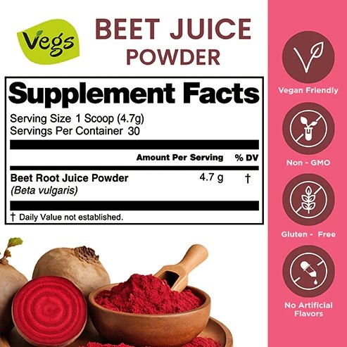 Fuel Your Daily Smoothies with Vegs Beet Root Juice Powder