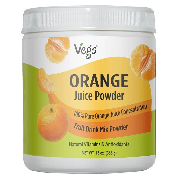 Brighten Drinks, Smoothies & Baking with Vegs Orange Juice Powder