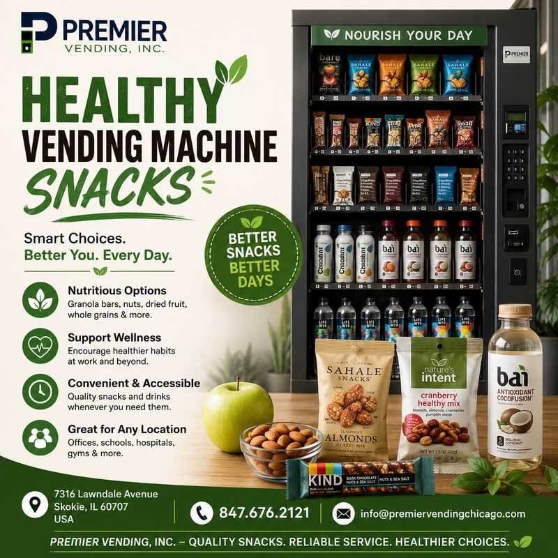 Healthy Vending Machine Snacks for Modern Workplaces