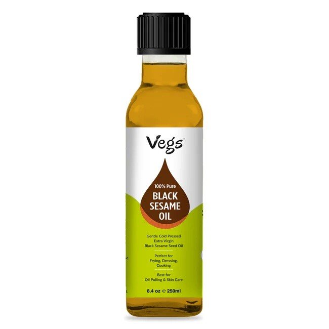 Cold-Pressed Black Sesame Oil for Cooking, Hair & Skin