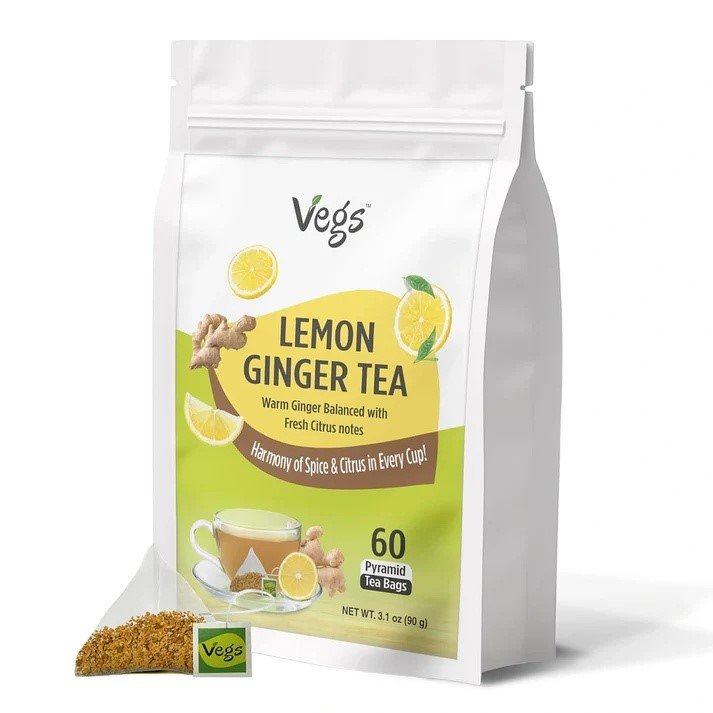 Enjoy Bright Citrus Flavor with Lemon Ginger Tea Bags
