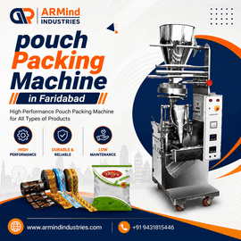 Pouch Packing Machine in Faridabad – Armind Industries