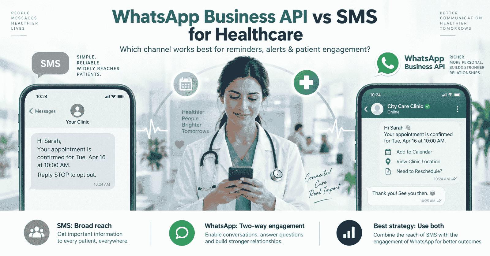 WhatsApp API or SMS: What Works Better for Hospitals?