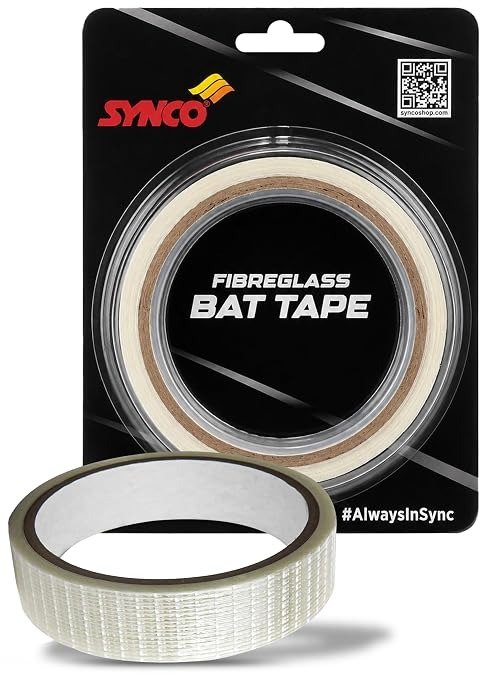 Cricket Bat Fiberglass Tape 25mm x 10m Strong Adhesive | Synco