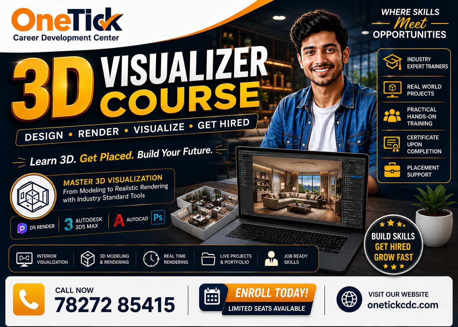 Best 3D Visualizer Course for Interior Design & Rendering