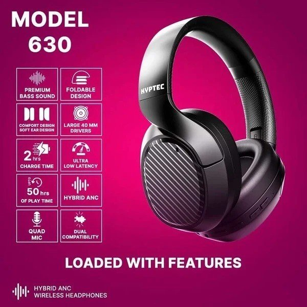 Kyptec LifeStyle® 630 Full-Size Hybrid ANC Headphones