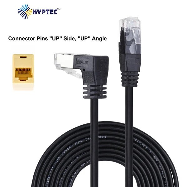 Industrial GigE Ethernet CAT 6 Cable with Straight RJ-45 Connectors – Kyptec Automation®