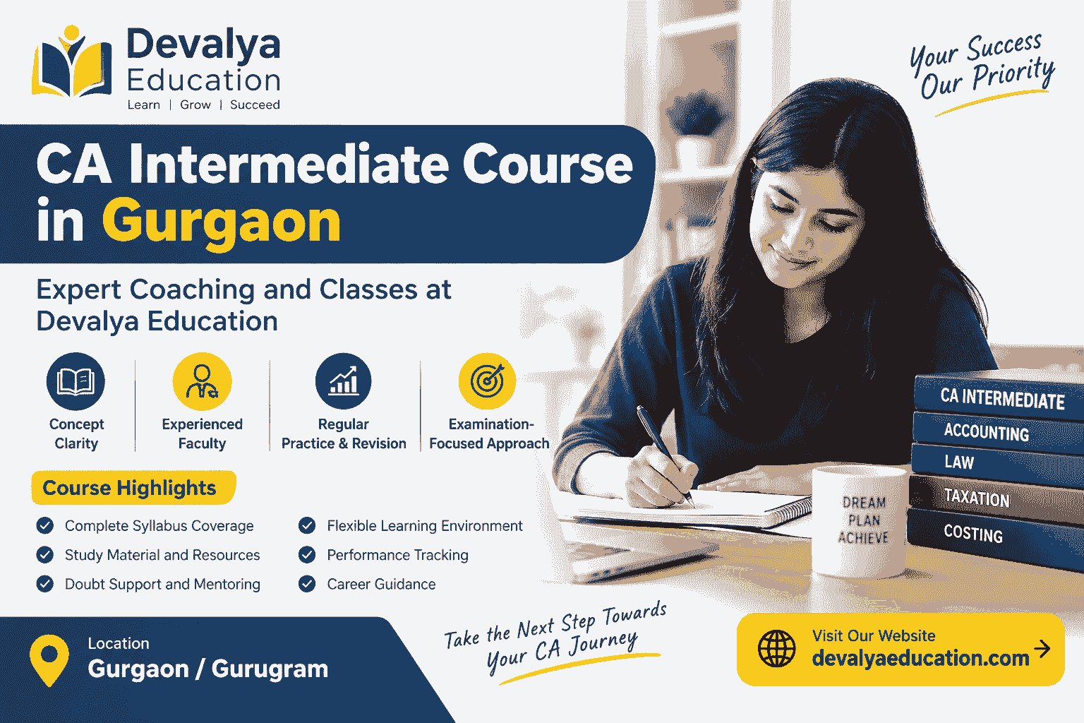 CA Intermediate Course in Gurgaon | CA Intermediate Coaching & Classes at Devalya Education