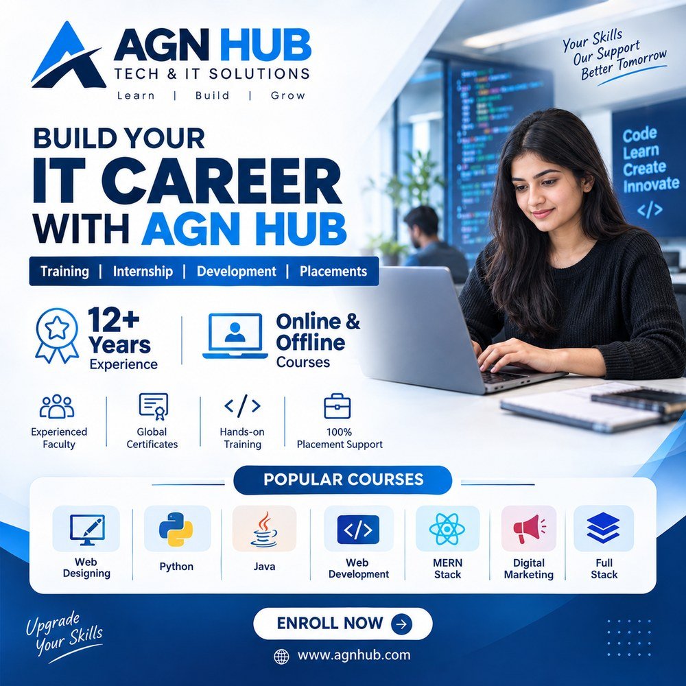 IT Training Courses in Jaipur | Web Development, Python & Java – AGN HUB