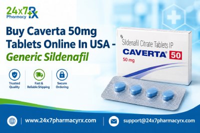 Buy Caverta 50mg Tablets Online In USA - Generic Sildenafil