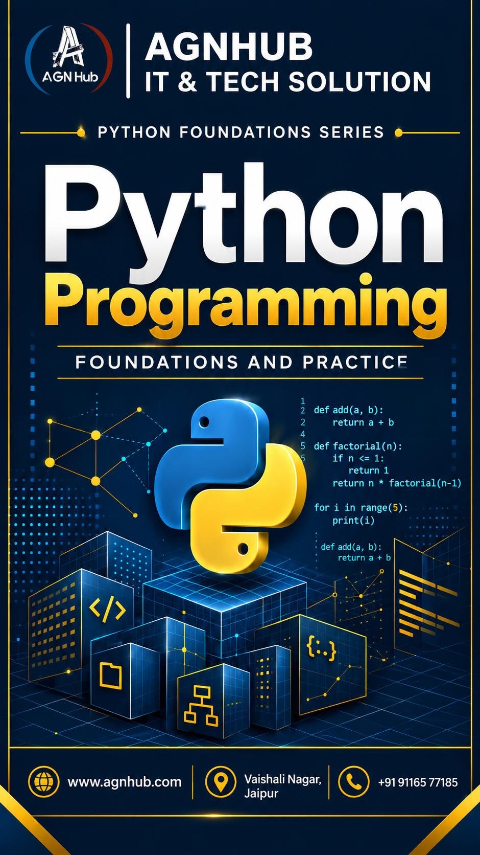 Python Programming Course in Jaipur | Practical Training at AGNHUB